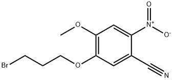 Benzonitrile, 5-(3-bromopropoxy)-4-methoxy-2-nitro- Struktur