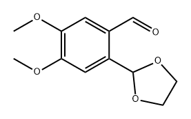 Benzaldehyde, 2-(1,3-dioxolan-2-yl)-4,5-dimethoxy- Struktur