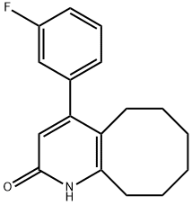 Cycloocta[b]pyridin-2(1H)-one, 4-(3-fluorophenyl)-5,6,7,8,9,10-hexahydro- Struktur