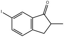 1H-Inden-1-one, 2,3-dihydro-6-iodo-2-methyl- Structure