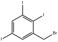 Benzene, 1-(bromomethyl)-2,3,5-triiodo- Struktur