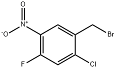 1-Bromomethyl-2-chloro-4-fluoro-5-nitro-benzene Struktur