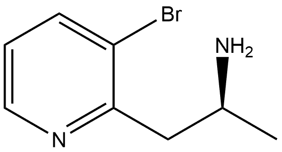 2-Pyridineethanamine, 3-bromo-a-methyl-, (aS)- Struktur