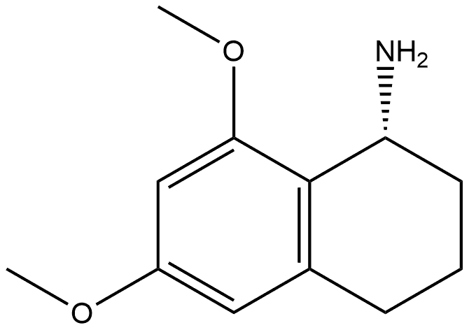 (R)-6,8-dimethoxy-1,2,3,4-tetrahydronaphthalen-1-amine Struktur