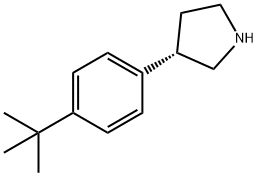 Pyrrolidine, 3-[4-(1,1-dimethylethyl)phenyl]-, (3S)- Struktur