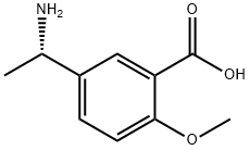 (S)-5-(1-aminoethyl)-2-methoxybenzoic acid Struktur