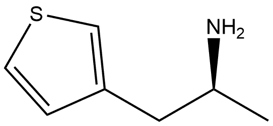 3-Thiopheneethanamine, α-methyl-, (αS)- Struktur