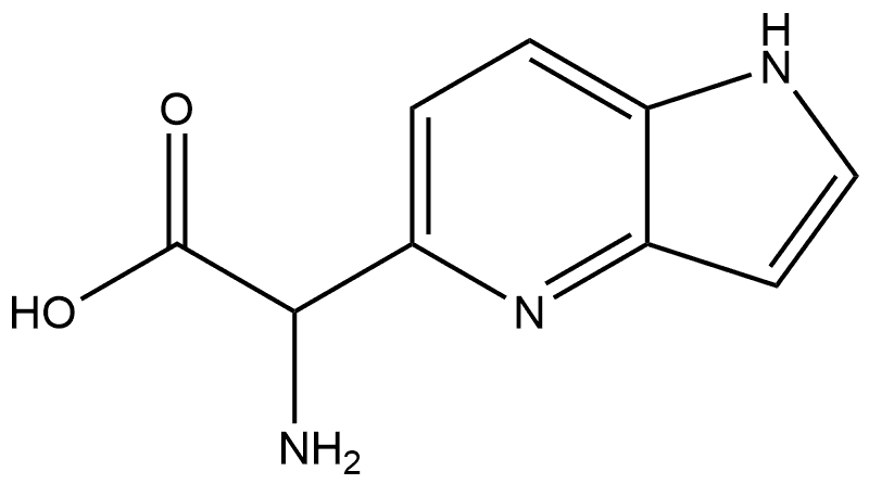 1H-Pyrrolo[3,2-b]pyridine-5-acetic acid, α-aMino- Struktur