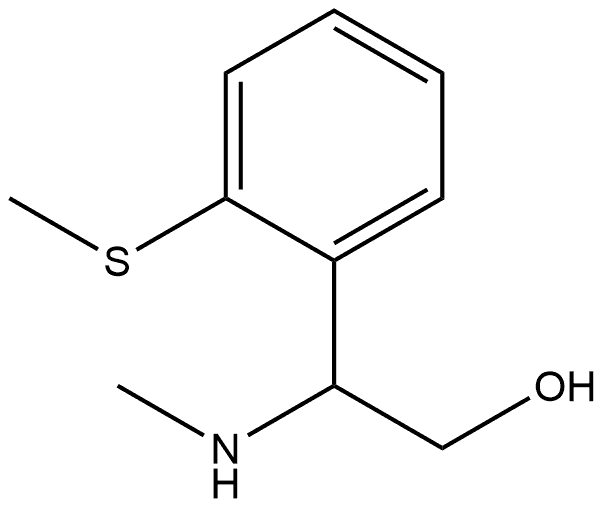 2-(methylamino)-2-(2-(methylthio)phenyl)ethan-1-ol Struktur