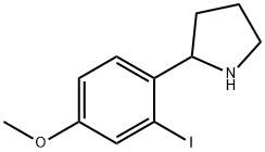 2-(2-iodo-4-methoxyphenyl)pyrrolidine Struktur