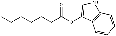 Heptanoic acid 1H-indol-3-yl ester Struktur