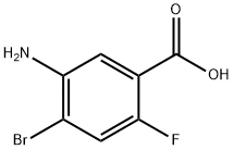 5-Amino-4-bromo-2-fluorobenzoic acid Struktur