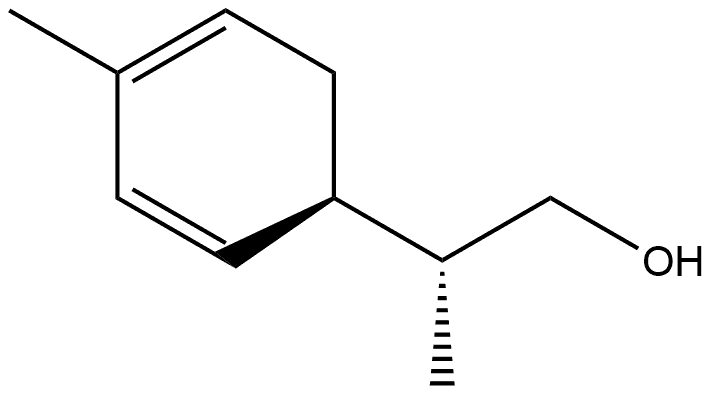 2,4-Cyclohexadiene-1-ethanol, β,4-dimethyl-, (βR,1R)- Struktur