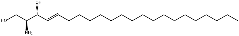 4-Docosene-1,3-diol, 2-amino-, (2S,3R,4E)- Struktur