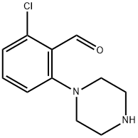 2-chloro-6-(piperazin-1-yl)benzaldehyde Struktur