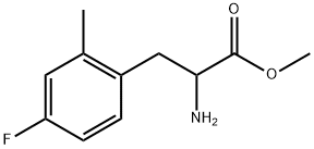 methyl 2-amino-3-(4-fluoro-2-methylphenyl)propanoate Struktur