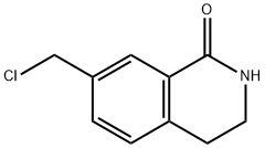 1(2H)-Isoquinolinone, 7-(chloromethyl)-3,4-dihydro- Struktur