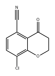 8-chloro-4-oxochroman-5-carbonitrile Struktur