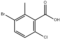 Benzoic acid, 3-bromo-6-chloro-2-methyl- Struktur