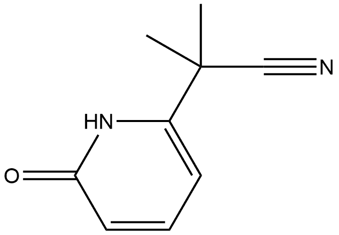 2-Pyridineacetonitrile, 1,6-dihydro-α,α-dimethyl-6-oxo- Struktur