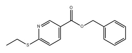 3-Pyridinecarboxylic acid, 6-(ethylthio)-, phenylmethyl ester