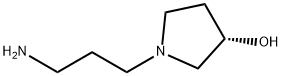 3-Pyrrolidinol, 1-(3-aminopropyl)-, (3S)- Struktur