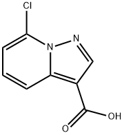 Pyrazolo[1,5-a]pyridine-3-carboxylic acid, 7-chloro- Struktur