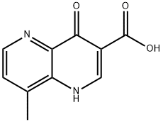 8-Methyl-4-oxo-1,4-dihydro-[1,5]naphthyridine-3-carboxylic acid Struktur