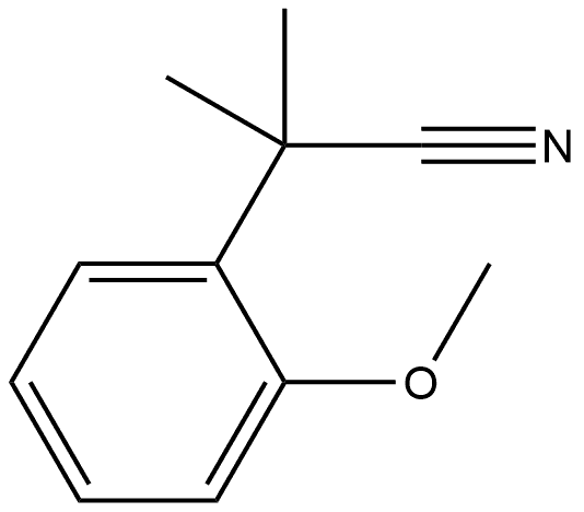 2-(2-methoxyphenyl)-2-methylpropanenitrile Struktur