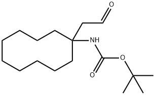 Carbamic acid, N-?[1-?(2-?oxoethyl)?cyclodecyl]?-?, 1,?1-?dimethylethyl ester Struktur