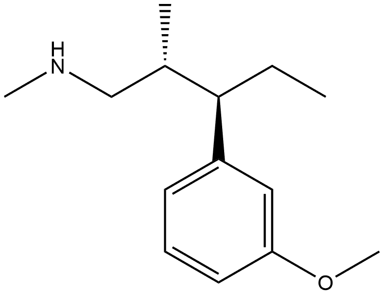 (βR,γR)-γ-Ethyl-3-methoxy-N,β-dimethylbenzenepropanamine Struktur