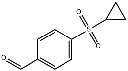 Benzaldehyde, 4-(cyclopropylsulfonyl)- Struktur