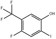 Phenol, 4-fluoro-2-iodo-5-(trifluoromethyl)- Struktur