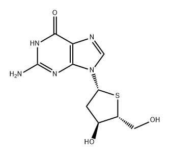 Guanosine, 2'-deoxy-4'-thio- (9CI) Struktur