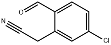 5-Chloro-2-formylphenylacetonitrile Struktur