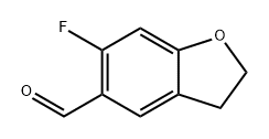 5-Benzofurancarboxaldehyde, 6-fluoro-2,3-dihydro- Struktur