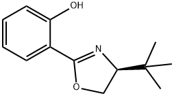 Phenol, 2-[(4S)-4-(1,1-dimethylethyl)-4,5-dihydro-2-oxazolyl]- Struktur