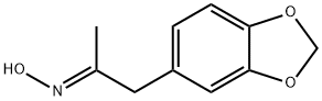 2-Propanone, 1-(1,3-benzodioxol-5-yl)-, oxime, (2E)- Struktur