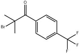 1-Propanone, 2-bromo-2-methyl-1-[4-(trifluoromethyl)phenyl]- Struktur