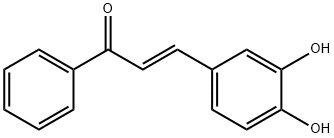 2-Propen-1-one, 3-(3,4-dihydroxyphenyl)-1-phenyl-, (2E)- Struktur