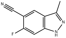 6-Fluoro-3-methyl-1H-indazole-5-carbonitrile Struktur