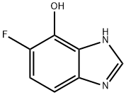 1H-Benzimidazol-7-ol, 6-fluoro- Struktur