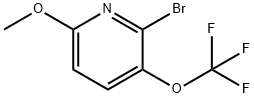 2-Bromo-6-methoxy-3-(trifluoromethoxy)pyridine Struktur