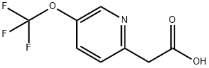 2-Pyridineacetic acid, 5-(trifluoromethoxy)- Struktur