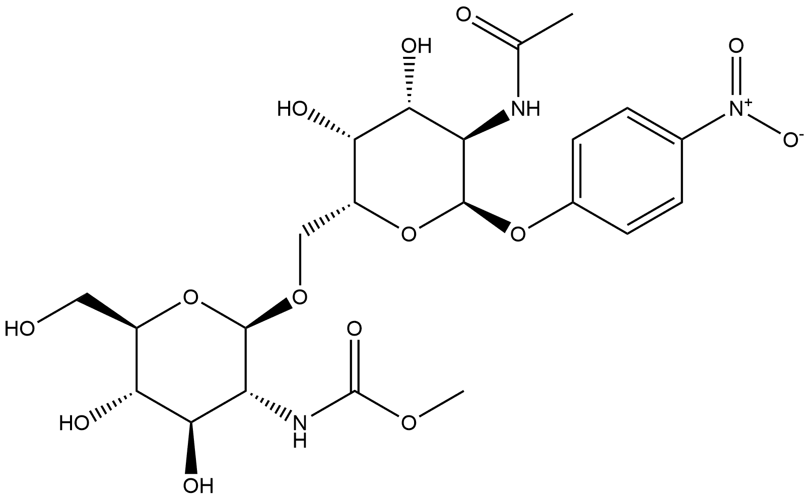 α-D-Galactopyranoside, 4-nitrophenyl 2-(acetylamino)-2-deoxy-6-O-[2-deoxy-2-[(methoxycarbonyl)amino]-β-D-glucopyranosyl]-