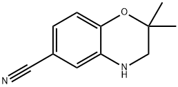 3,4-Dihydro-2,2-dimethyl-2H-1,4-benzoxazine-6-carbonitrile Struktur