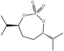 1,3,2-Dioxathiepane, 4,7-bis(1-methylethyl)-, 2,2-dioxide, (4S,7S)- Struktur