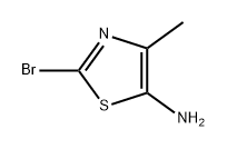 5-Thiazolamine, 2-bromo-4-methyl- Struktur