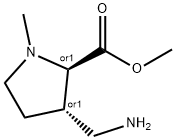 rel-(3S)-3-(Aminomethyl)-1-methyl-D-proline methyl ester Struktur