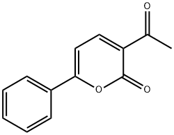 3-Acetyl-6-phenyl-2H-pyran-2-one Struktur